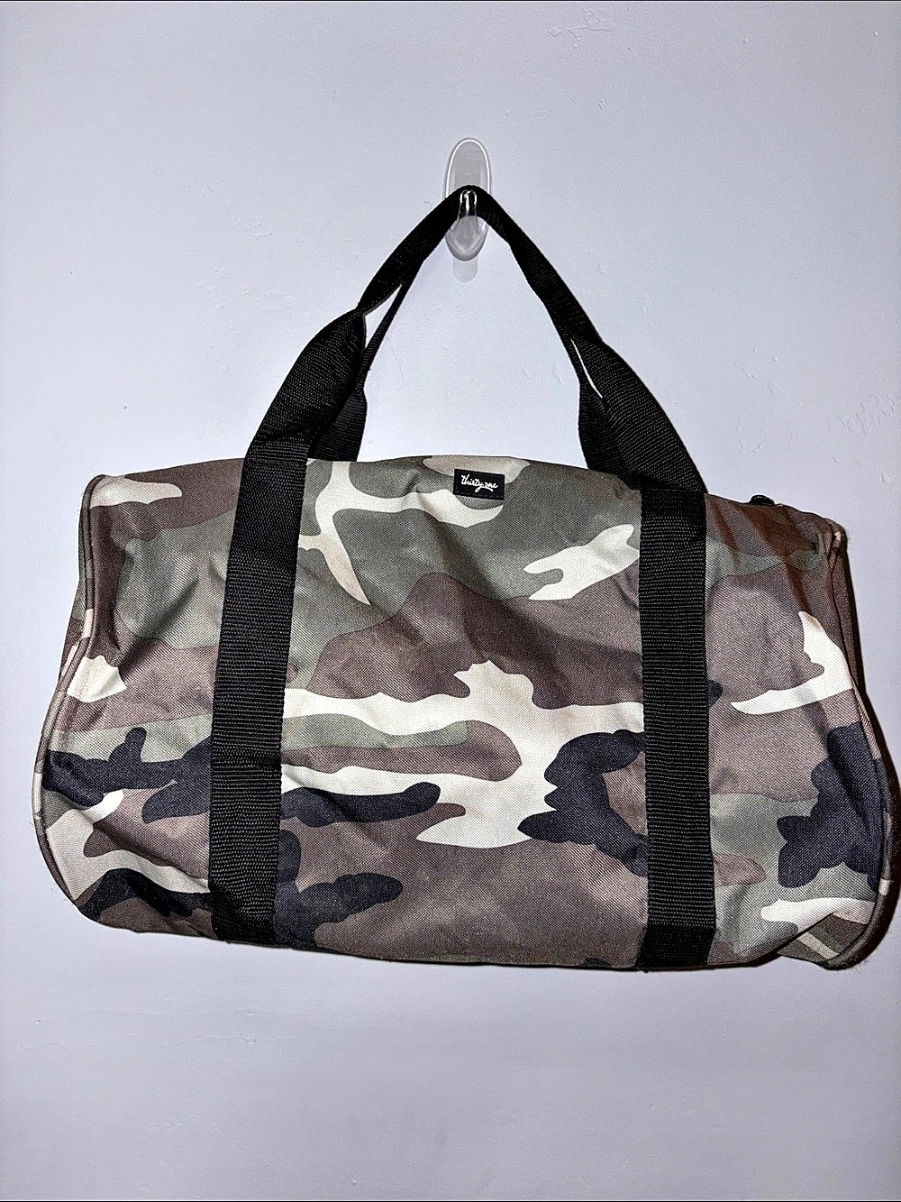 Thirty-One All Packed Mini Duffle Bag Camo Travel Gym Overnight Green Brown